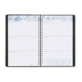 Academic Appointment Book (Aug-Aug), One Week/Spread, 5 x 8, Black