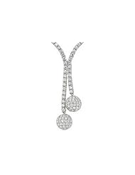 8 Carat Cubic Zirconia Sterling Silver Lariat Necklace
