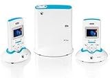 Electronics : BT Aqua DECT Twin Digital Cordless Telephone with Answering Machine - White / Aqua