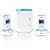 BT Aqua DECT Twin Digital Cordless Telephone with Answering Machine - White & Aqua
