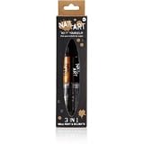 Nail Art - Do It Yourself Black and Gold Pens