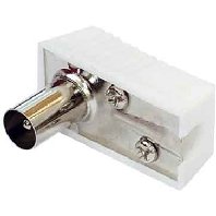 E+P Koaxial-Winkelstecker (schraubbar) wei&szlig; Preisvergleich