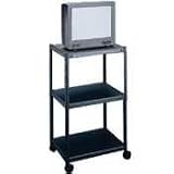 GBC-COMMERCIAL & CONSUMER GRP / Ten-in-one adjustable-height av cart, 3 shelves, 3 outlets, 28wx24d, graphite / QRT88254 / Sold as 1 Each / Mfr Part # 88254 \*/ Ten-in-one adjustable-height av cart, 3
