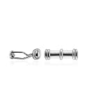 Forzieri Polished Sterling Silver Cylinder Cuff Links