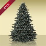 BH Noble Fir Artificial Christmas Trees with Lights - 7.5'