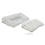 Review NordicWare 45329 / Nordic Ware 4-Piece Bakers Half and Quarter Sheet Combo Pack with Lids