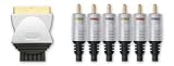 Profigold BA-PGV762 - AV Lead  Scart To 6 RCA - 1.5m