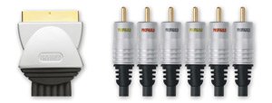 Profigold BA-PGV762 - AV Lead  Scart To 6 RCA - 1.5m