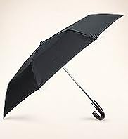 Automatic Open Wooden Crook Handle Umbrella