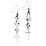 Sterling Silver Gothic Dangle Earrings