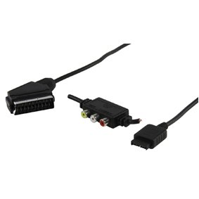 Scart AV Cable / Lead / Adaptor with AV Outputs for Sony Playstation PS1 PS2 PS3 by electrosmart Length: 1.8m