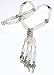 Gemstones Necklace In Sterling Silver With Rainbow Beads Handcrafted Jewelry 17 inches