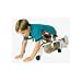 Height-Adjustable Crawler Height-Adjustable Crawler. Aids elementary crawling when body support is required. Encourages crawling without regard for specific patterns. Height adjusts from 11 1/2" to 15 1/4". Accommodates children from 3 to 9 years of age. Waterproof leatherette body suport tilts forward or back for correct positioning and encourages vestibular responses. Weight capacity is 90 lbs. Chrome-colored frame.