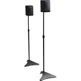  : Atlantic 77305018 Satellite Speaker Stands (Black)