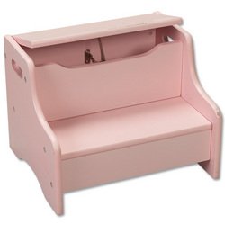 Childrens Toyshop  Toys : Gift Mark Large Storage Step Stool - Pink