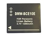 Global Digital Panasonic DMW-BCE10, CGA-S008 Brand New Equivalent 1200mAh LithiumIon Digital Camera Battery, Long Lasting cell. It meets or exceeds OEM specifications!