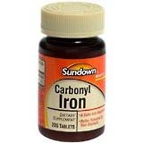 Carbonyl Iron 25 mg Tablets, by Sundown - 200 Tablets