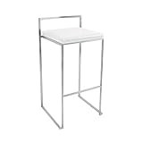 Fuji Stacker Barstool White