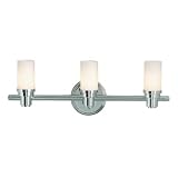 Royce Three-Light Vanity Chrome with Opal Etched Globes # RV2164 3CH