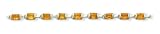 Sterling Silver Rectangular Citrine Bracelet