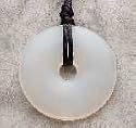 Teething Bling Pendant - Donut Shape (Mother of Pearl)