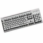 Mitsumi KFK-EA5SA Tastatur PS/2 105 Tasten MS W98 D Weiss