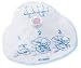 [Item]: CPR Barrier shield [Additional Info]: CPR Barrier Mask is a Must-Have for Health Care Workers. This small and flexible face shield features a one-way valve and filter to help protect the rescuer and victim alike. Simple graphic and anatomical il