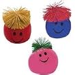 Toysmith - MOODY FACE BALLS - Sold Individually - Colors may Vary