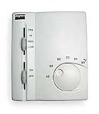 Dayton 1UHE3 Line V T-stat, Heat, Cool, White, 2 SPST