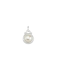 June Pearl Charm in Sterling Silver