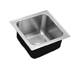 Just Bar Congenialty Group Topmount Stainless Steel Sink, SB-1515-B-GR
