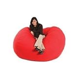 Comfort Research Twill Navy Extra Extra Large 84W x 60D x 40 High Fuf Foam Filled Poof Foof Frameless Chair
