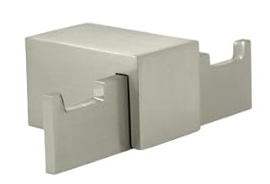 Zinc & Aluminum Double Robe Hook - ZA Series (Set of 10) (Satin Nickel)