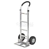 Aluminum Hand Truck Curved Handle Mold-On Rubber Wheels