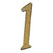 4 HOUSE NUMBER #1 POL BRASS