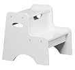 Two White Step Stool By KidKraft Furniture