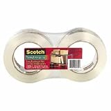 3M 3650-2L Scotch Crystal Clear Mailing & Storage Tape, 48x100, 3 Core, 2/PK