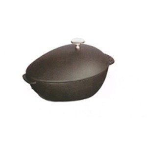 Staub 2.15 Quart Mussel Pot with Stainless Steel Knob, Black Matte
