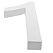 BestPysanky MDF Wood White Painted Number 1 (6 Inches)