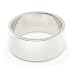 10K White Gold Wedding Bands 8mm flat