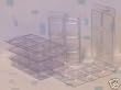 TRANSPARENT PLASTIC BOX WITH 18 COMPARTMENTS