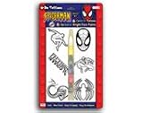 Spider-Man Tattoos and Metallic Face Paint