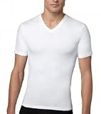 SPANX Moderate Control Cotton Compression V-Neck T-Shirt Shapewear