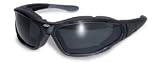 SUNGLASSES ULTRA UV400 EYEWEAR SMOKE ANTI-FOG LENSES FOAM PADDING VARIOUS COLORED FRAMES