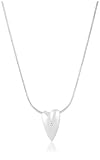 WHITE ICE Sterling Silver DN067 Womans Diamond Heart 16 Necklet