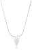 WHITE ICE Sterling Silver DN067 Womans Diamond Heart 16 Necklet