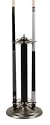Ram Black/Stainless Floor Pool Cue Rack