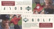 2001 Upper Deck Golf Cards Unopened Rack Box - Tiger Woods RC!!!!