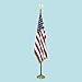 Tools & Hardware : Indoor 3'x5' U.S. Flag, 8-ft. Oak Staff, 2" Gold Fringe, 5" Goldtone Eagle Top