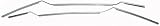 64-66 FORD MUSTANG FRONT DOOR MOLDING RH (PASSENGER SIDE), Edge Guard (1964 64 1965 65 1966 66) F00461701 C5ZZ6520940A